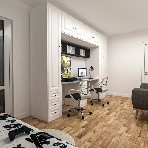 Mix Dolaplı Çalışma Masası Mdf