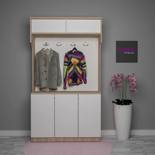 Modern Askılı Portmanto Mdf