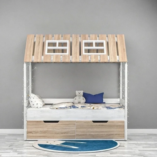 Modern Çatılı Ranza Mdf