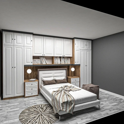 Moll Modern Yatak Üstü Gardrop Mdf