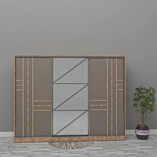 Moon Sürgülü Gardrop Mdf