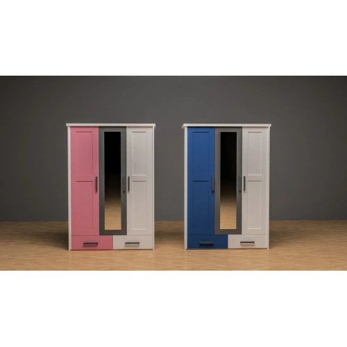 Noire Çiftli Çıtalı Kapak Gardırop Suntalam