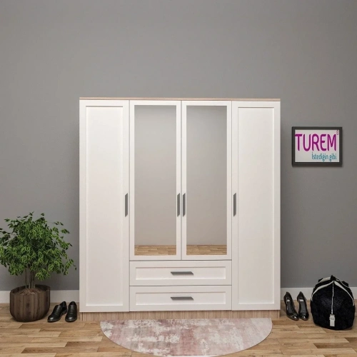 Nurana Gardrop Çıtalı Kapak Mdf