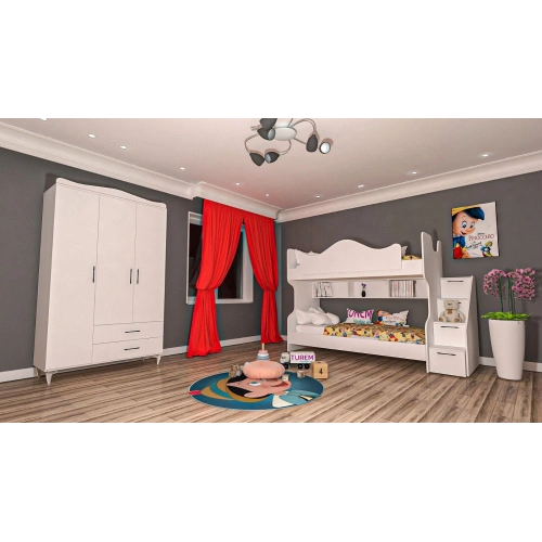 Pastle Klasik Genç Odası Takımı