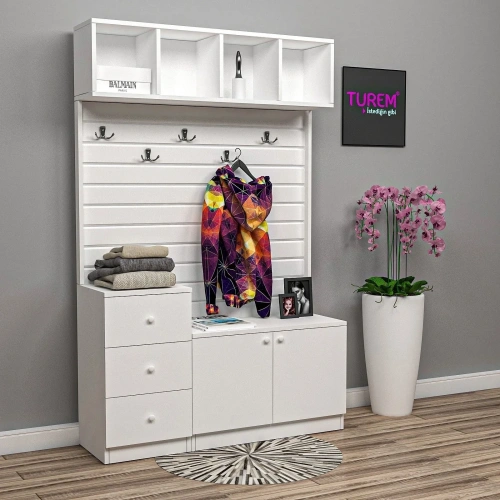 Peony Özel Ölçü Portmanto Mdf