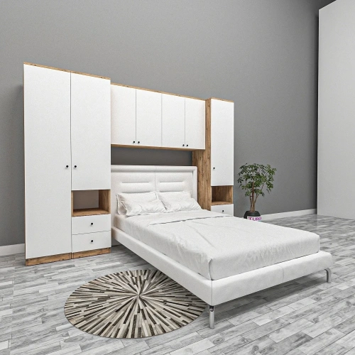 Quart Yatak Üstü Gardrop Mdf