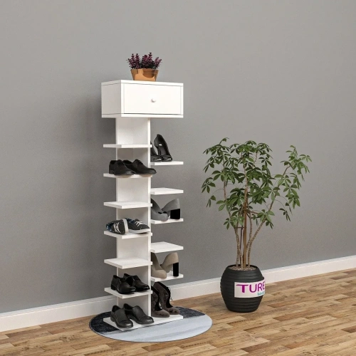 Raflı Ayakkabılık Mdf