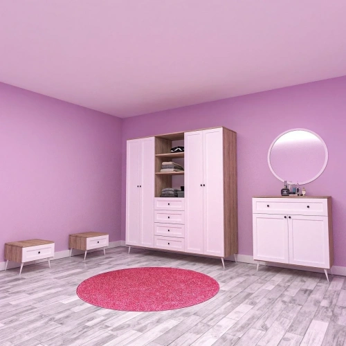 Retro Yatak Odası Takımı Mdf