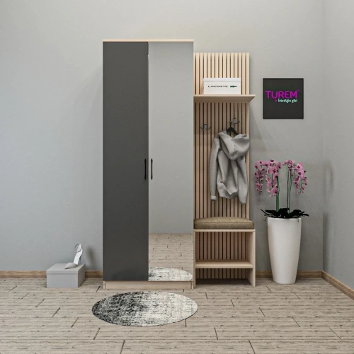 Serap Özel Ölçü Portmanto Mdf