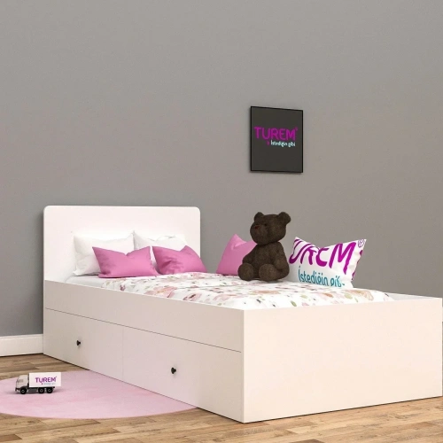 Sezen Çekmeceli Karyola Mdf