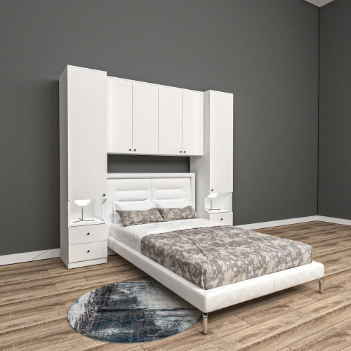 Travel Yatak Üstü Gardrop Mdf