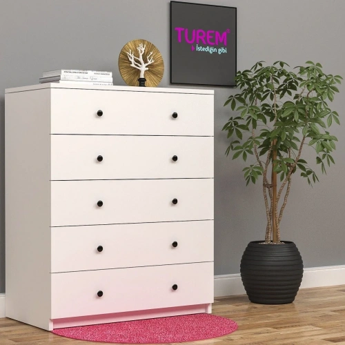 Trendy 5 Çekmeceli Şifonyer Suntalam