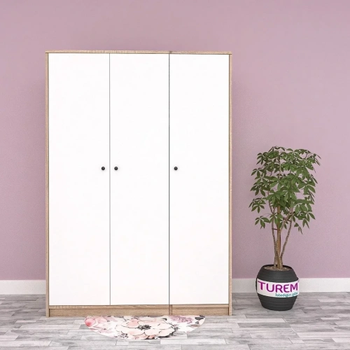 Troy 3 Kapılı Gardırop Mdf
