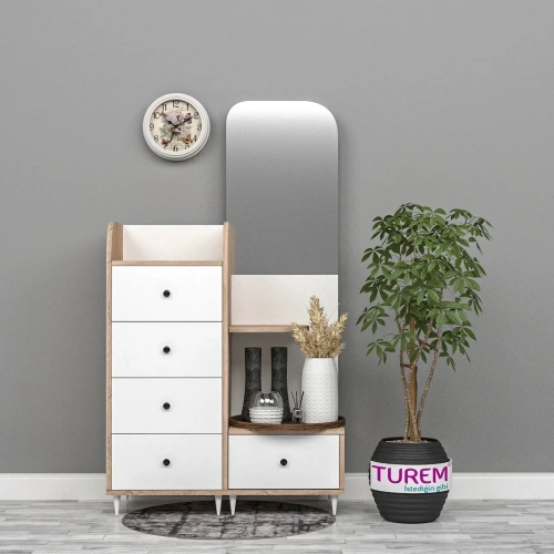 Vizyon Genç Odası Aynalı Şifonyer Mdf