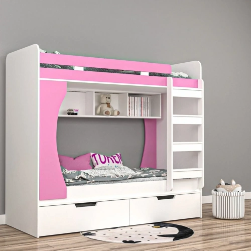 Wreath Klasik Çekmeceli Ranza Mdf