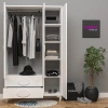 3 Kapılı Oval Kulplu Gardırop