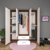 4 Kapılı Trend Gardrop Çıtalı Kapak Mdf