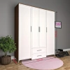 4 Kapılı Trend Gardrop Çıtalı Kapak Mdf