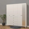 5 Kapılı 4 Çekmeceli Aynalı Gardırop Mdf