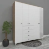 5 Kapılı 4 Çekmeceli Aynalı Gardırop Mdf