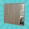 5 Kapılı 4 Çekmeceli Gardırop