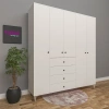 5 Kapılı 4 Çekmeceli Gardırop Mdf
