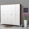 5 Kapılı Oval Kulplu Gardırop Mdf