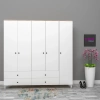 5 Kapılı Oval Kulplu Gardırop Mdf