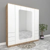 6 Kapılı 6 Çekmeceli Gardırop Mdf