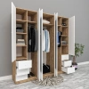 6 Kapılı 6 Çekmeceli Gardırop Mdf