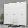 6 Kapılı Country Gardırop Mdf