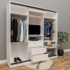 Black Wood Membran Gardırop Mdf