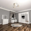 Black Wood Yatak Odası Takımı Mdf