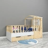 Çatılı Çekmeceli Montessori Yatak Mdf