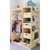 Doğal Ahşap Çocuk Dolabı