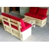 Doğal Ahşap Teras Ve Balkon Çay Masa Takımı Mdf