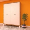 Ekru 4 Kapılı Gardırop Mdf
