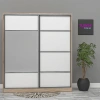 Kare Sürgülü Aynalı Gardrop Mdf