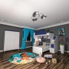 Klasik Dikey Ranza ve 3 Kapılı Gardrop Mdf