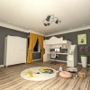 Klasik Masalı Ranza ve 3 Kapılı Gardrop Mdf