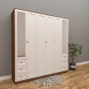 Lilya 6 Kapılı Çıtalı Kapak Gardrop Mdf
