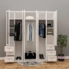 Lilya 6 Kapılı Çıtalı Kapak Gardrop Mdf