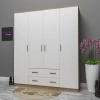 Melisa 4 Kapılı 2 Çekmeceli Gardrop Mdf