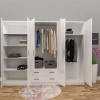 Mine 6 Kapılı 2 Çekmeceli Gardırop Mdf