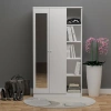 Nida 2 Kapılı 1 Raflı Aynalı Gardırop Membran Kapak Mdf