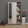 Nida 2 Kapılı 1 Raflı Aynalı Gardırop Membran Kapak Mdf