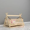 Organik Baby Doğal Ahşap Beşik Montessori Mdf