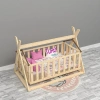 Organik Baby Doğal Ahşap Beşik Montessori Mdf