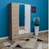 Özel 3 Kapılı 3 Çekmeceli Aynalı Gardırop Mdf