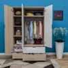 Özel 3 Kapılı 3 Çekmeceli Aynalı Gardırop Mdf